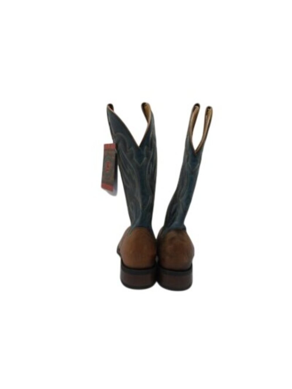 Laredo Men's 13" Pull On Western Cowboy Work Boot W0002528A Brown/Teal 9M - Picture 4 of 7
